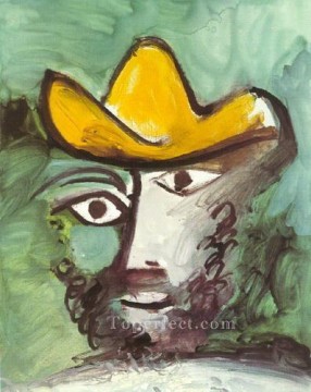 Cabeza de hombre 1973 1 cubista Pablo Picasso Pinturas al óleo